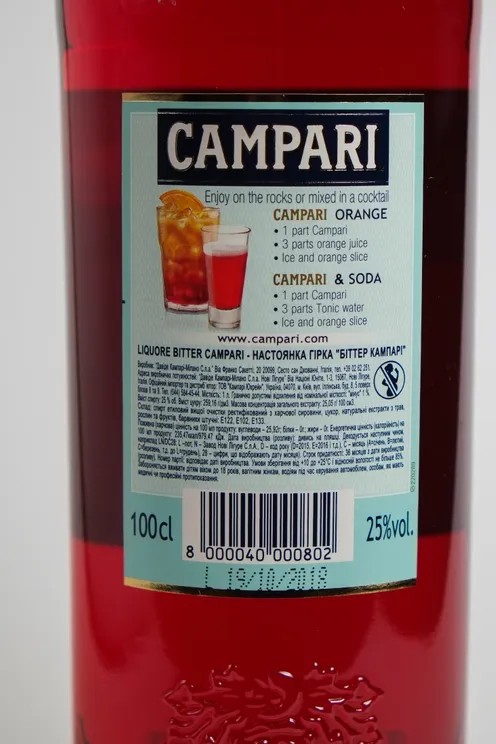 Campari Bitter 25% vol. 1L