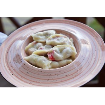 Вареники з вишнею і сметаною (250/50 г)