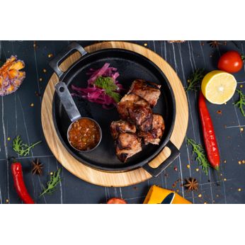 Шашлик зі свинини (Вагова страва/100 г)
