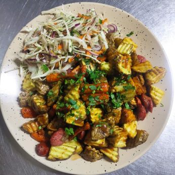 Картопля запечена з куркою (450 г)