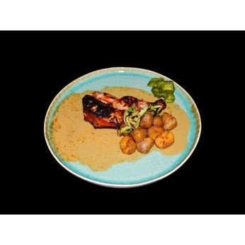 Курча з картоплею конфі