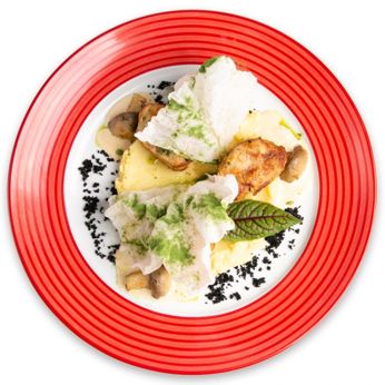 Медальйони з картопляним пюре та рисовими чіпсами (400 г)