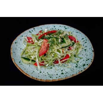 Салат з молодої капусти з овочами (Вагова страва/100 г)