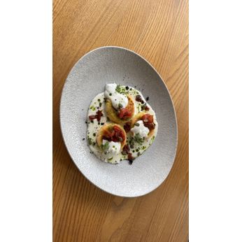 Саворі сирники з бататом