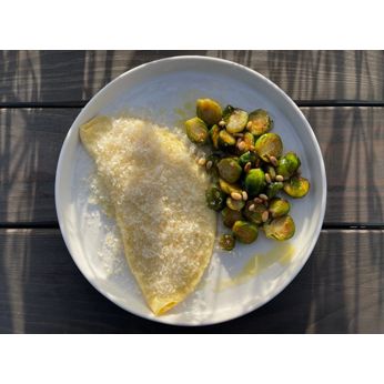 Французький омлет з брюссельською капустою (до 16:00)